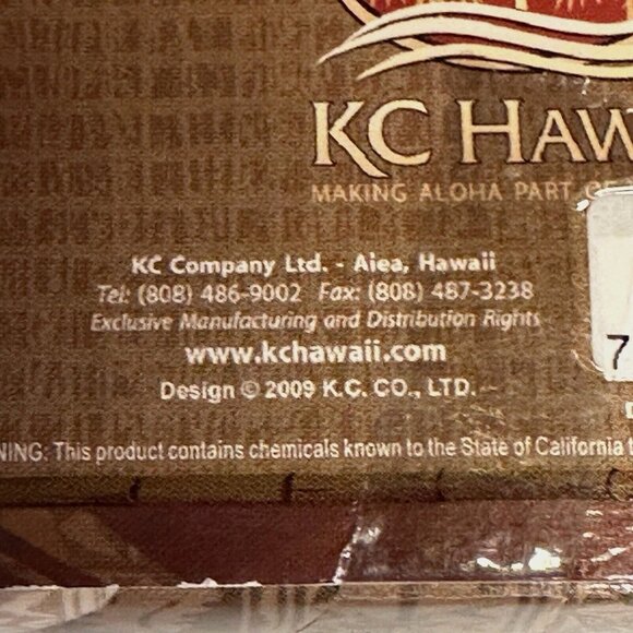 KC Hawaii Island Style Coasters SET OF 8 Hawaiian Scratch Resistant Brown Skull - Picture 9 of 9